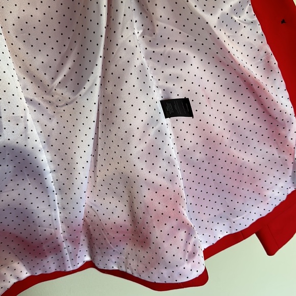 Express Notch Collar One Button Blazer - Red - 0 - Picture 13 of 16